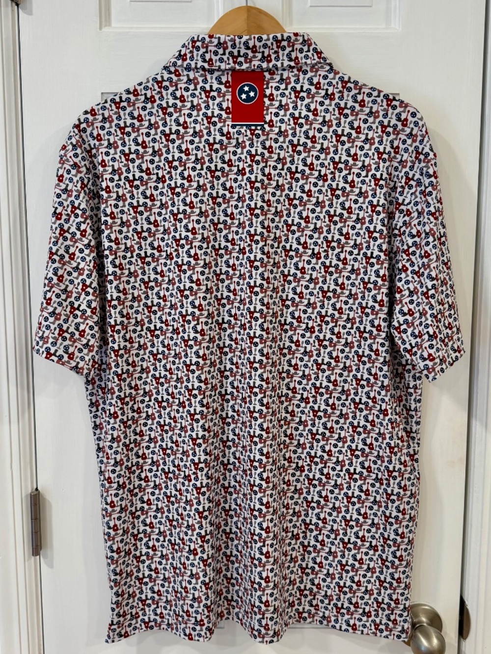Rhoback Men’s Short Sleeve Performance Polo “The Nashvegas” Size Large - Picture 6 of 7